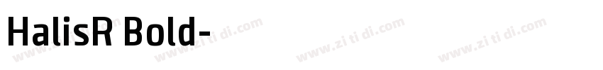 HalisR Bold字体转换